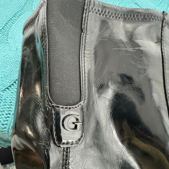 Guess Patent Leather Raniele Over-the-Knee Boots Black Size 5.5 NWOT - Picture 9 of 12